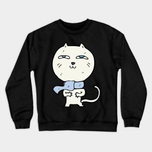 You asleep yet? A sneaky cat Gift Idea Crewneck Sweatshirt